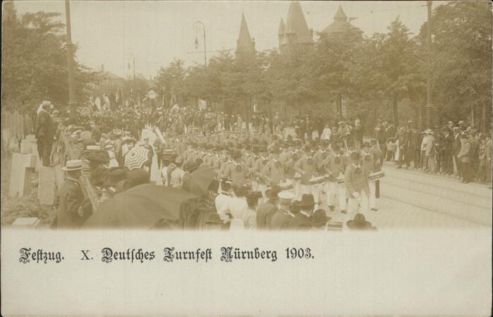 Nuernberg Festzug Deutsches Turnfest 1903