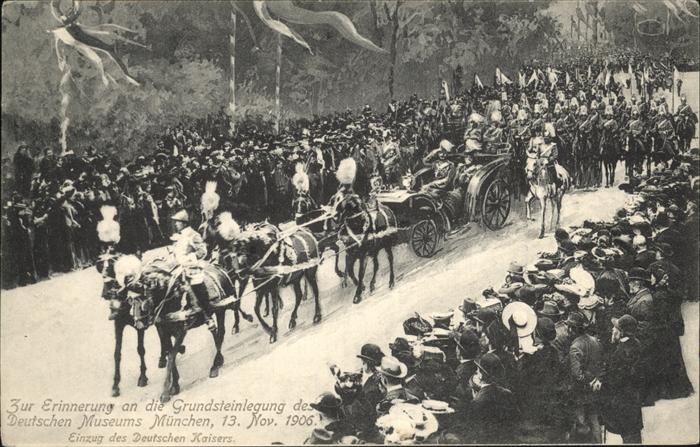 Muenchen Grundsteinlegung Deutsches Museum 1906