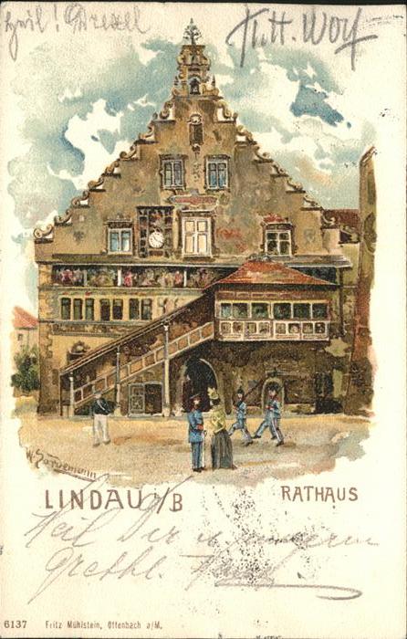 Lindau Bodensee Rathaus Soldaten