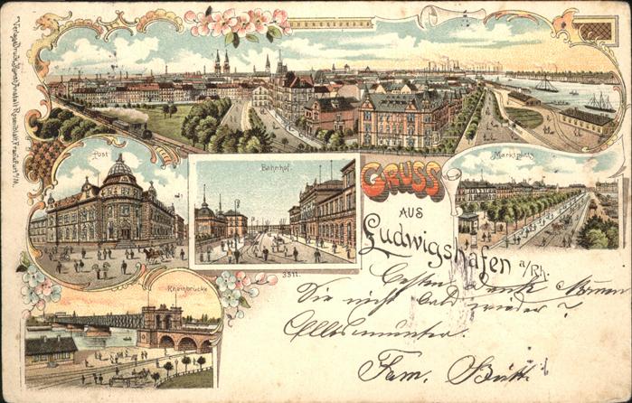 Ludwigshafen Rhein Bahnhof Kaiserbrücke