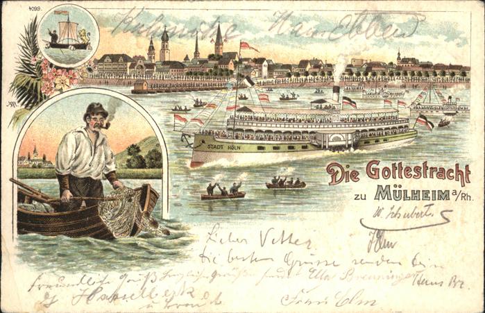 Muelheim Ruhr Dampfschiff Fischer