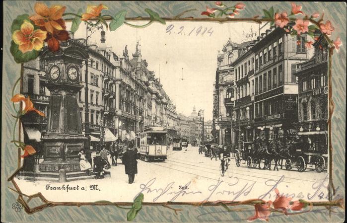 Frankfurt Main Strassenbahn Uhr Kutsche