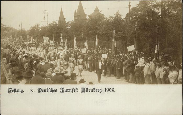 NueRNBERG  CITY Festzug Deutsches Turnfest 1903