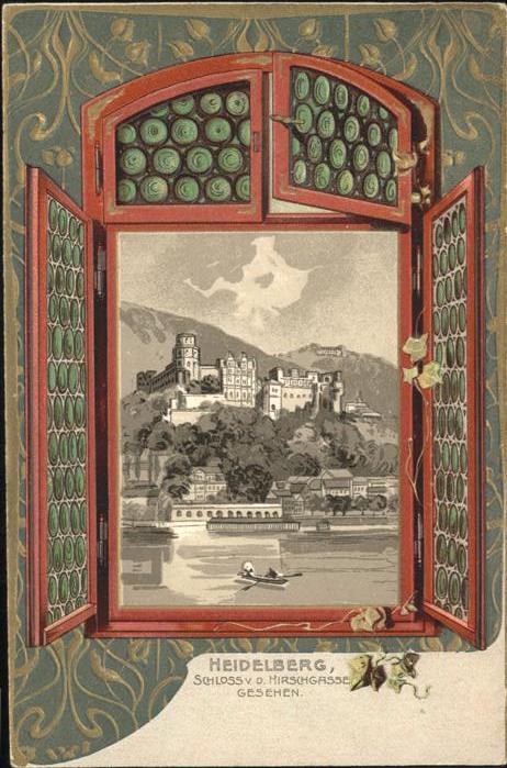 Heidelberg Neckar Schloss Hirschgasse Fenster