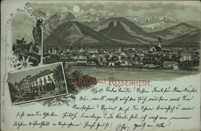 Rosenheim Bayern kaiserbad Nacht