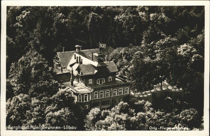 Loebau Sachsen Berghotel Honigbrunnen Fliegeraufnahme
