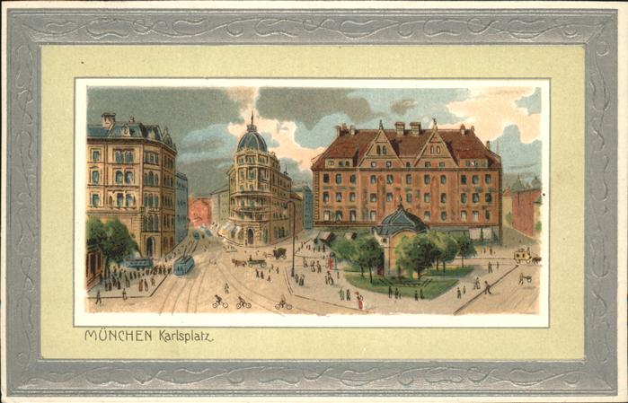 Muenchen Bayern Karlsplatz Strassenbahn