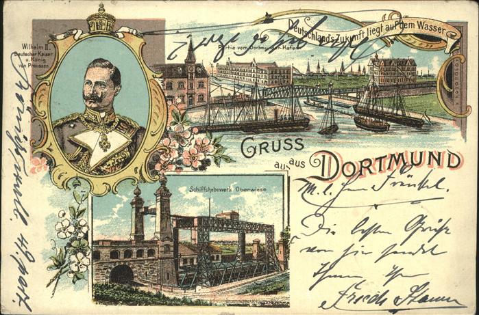 Dortmund Kaiser Wilhelm II Schiffshebewerk Oberw
