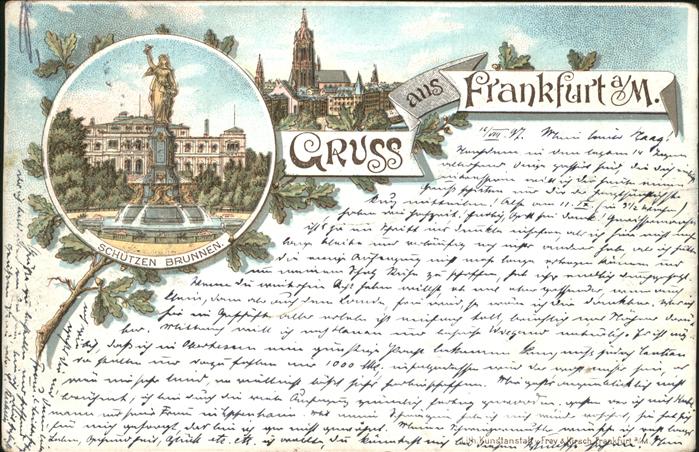 Frankfurt Main Schützen Brunnen