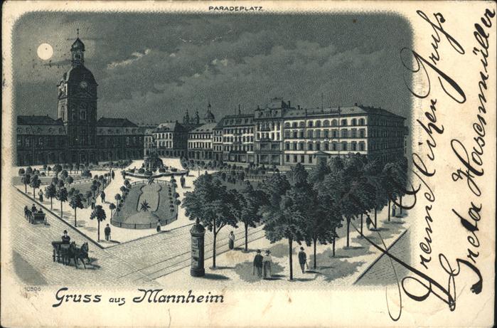 Mannheim Paradeplatz Kutsche