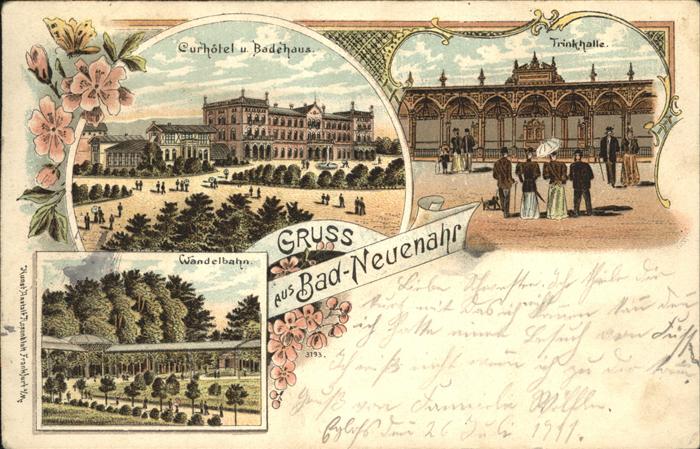 Bad Neuenahr-Ahrweiler Trinkhalle Curhotel Badehaus Wandelbahn