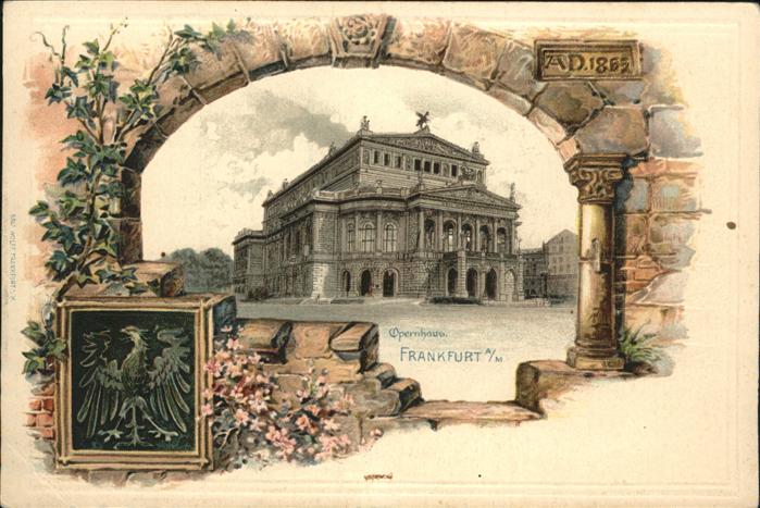 Frankfurt Main Wappen Opernhaus