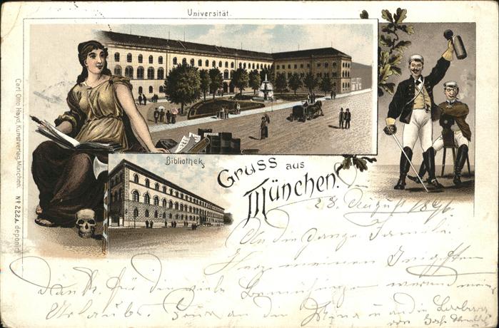 Muenchen Universität Bibliothek Dichterin