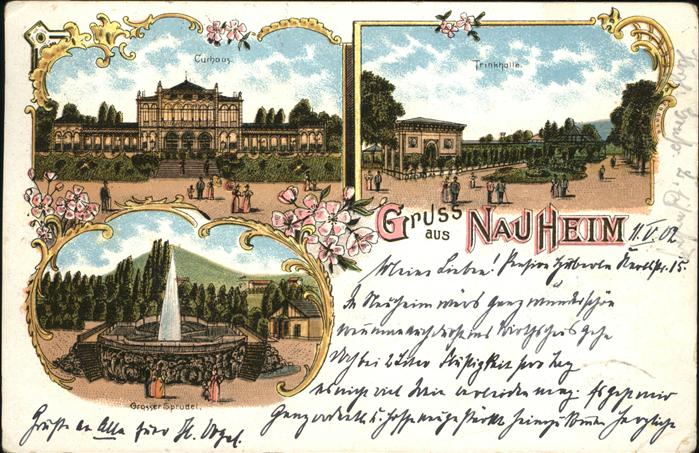 Nauheim Limburg Lahn Trinkhalle Grosser Sprudel Brunnen Curh