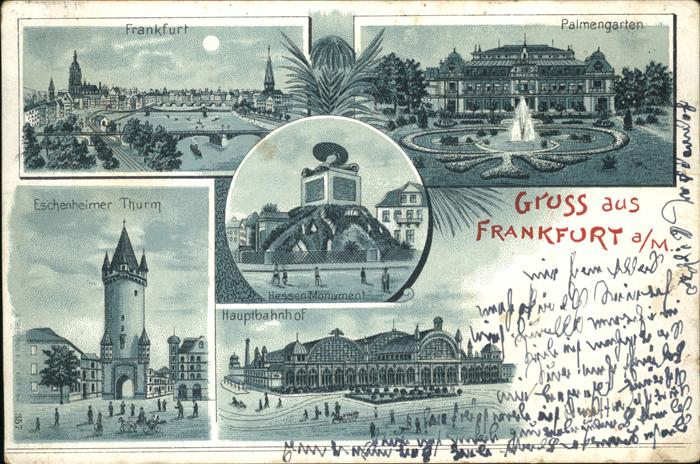 Frankfurt Main Palmengarten Hessen Monument Hauptbahnh