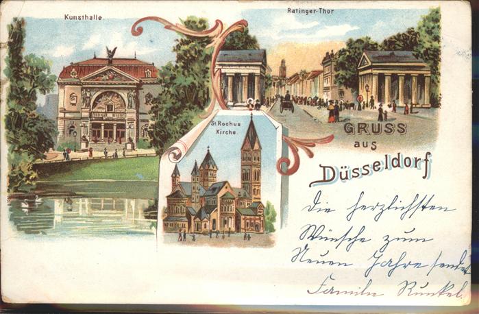 Duesseldorf Ratinger Thor St. Rochus Kirche Kunstha