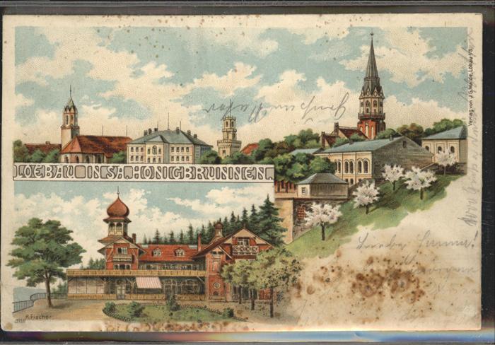 Loebau Sachsen Kirche Honigbrunnen