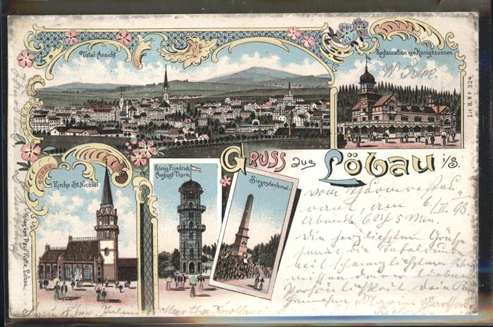 Loebau Sachsen Kirche St. Nicolai Honigbrunnen Siegesd