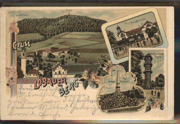 Loebau Sachsen Honigbrunnen Thurm Siegesdenkmal