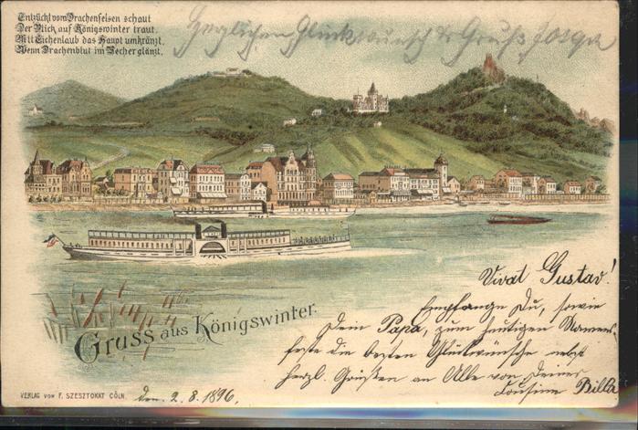 Koenigswinter Dampfschiff Seitenrad