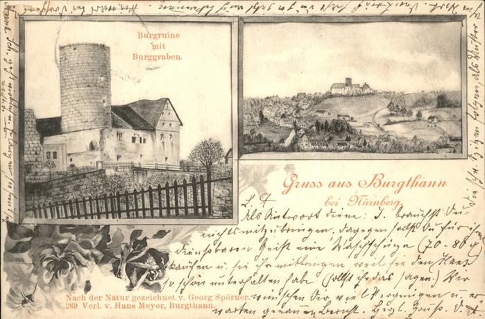 Burgthann Burgruine Burggraben