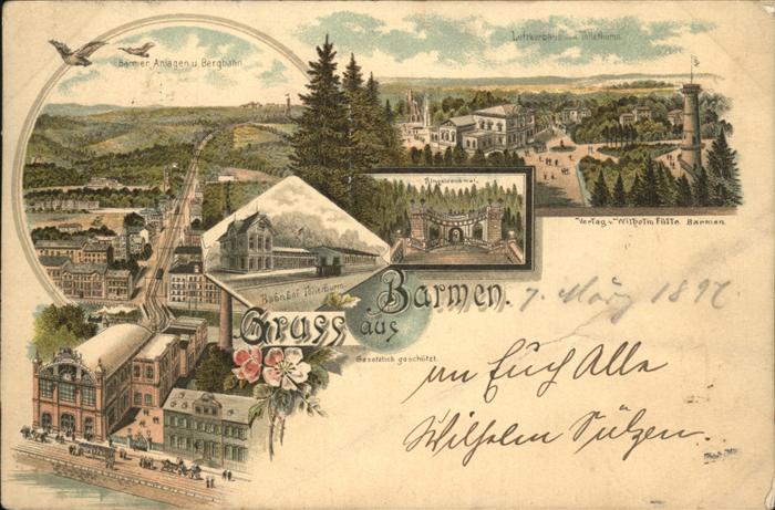 Barmen Wuppertal Strassenbahn Vögel Turm