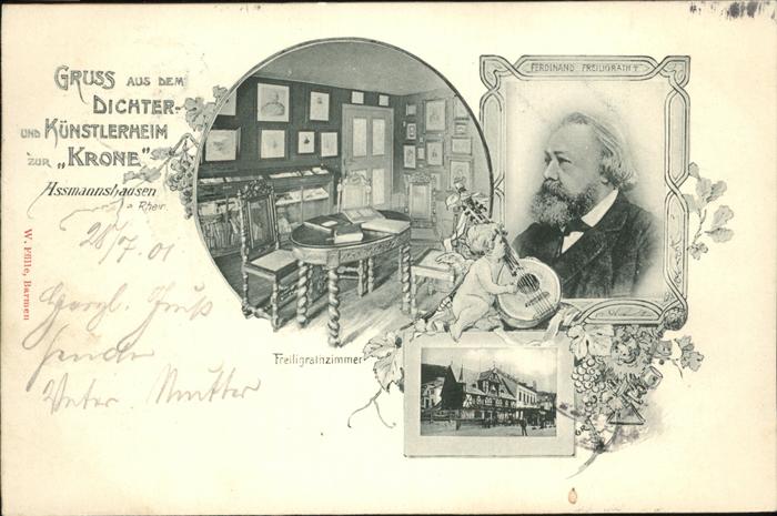 Assmannshausen Dichter- und Künstlerheim Krone Ferdina