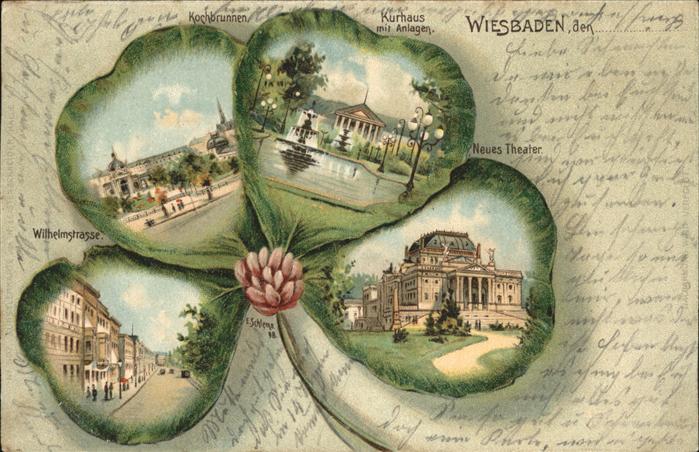 Wiesbaden Kleeblatt Neues Theater Kurhaus Kochbru