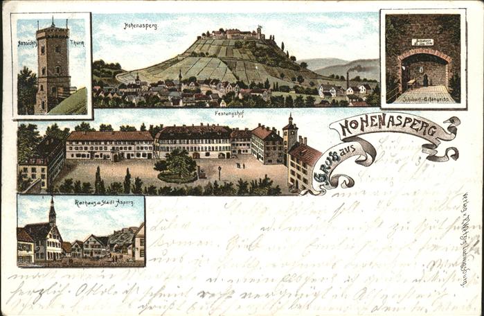 Hohenasperg Turm Rathaus Festungshof