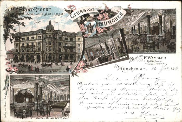 Muenchen Cafe Prinz Regent Münchner Kindl