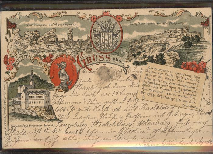 MAGDEBURG  CITY Spruch Ritter Blankenburg