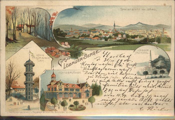 Loebau Sachsen Löbauer Berge Kriegerdenkmal