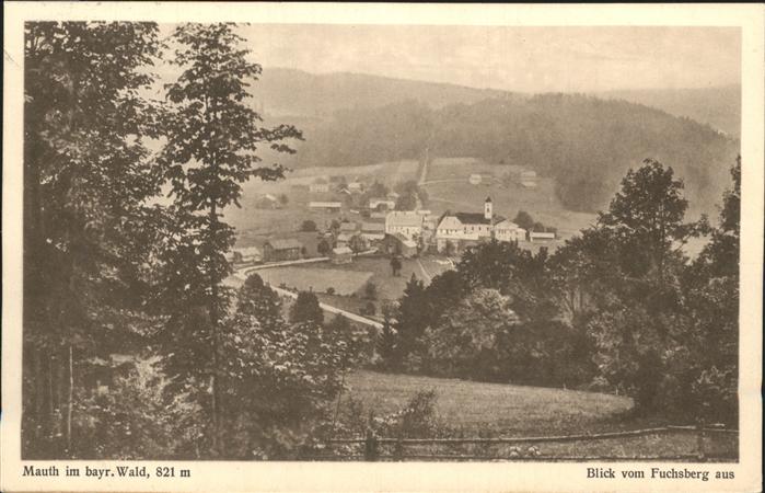 Mauth Niederbayern Blick vom Fuchsberg Bayerischer Wald