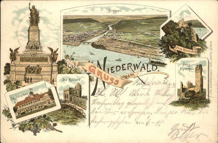 Bingen Rhein Denkmal Jagdschloss Niederwald Burg Ehr