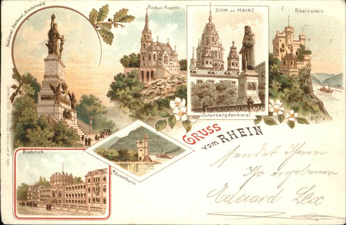 Bingen Rhein Denkmal Niederwald Rochus_Kapelle Dom z