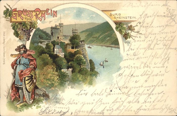 Trechtingshausen Burg Schloss Rheinstein Ritter