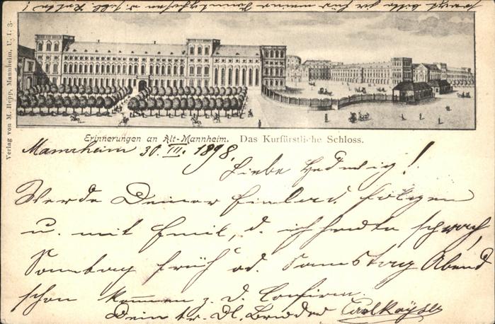 Mannheim Alt-Mannheim Kurfürstliche Schloss
