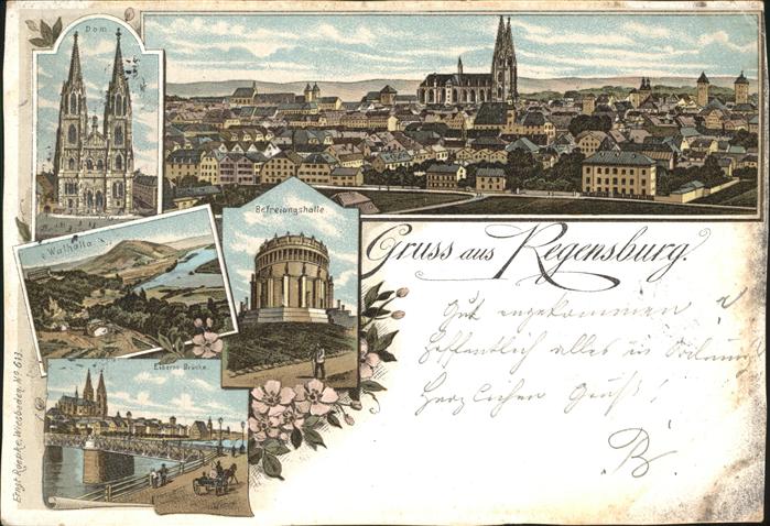 Regensburg Dom Walhalla Eiserne Brücke Befreiungsh