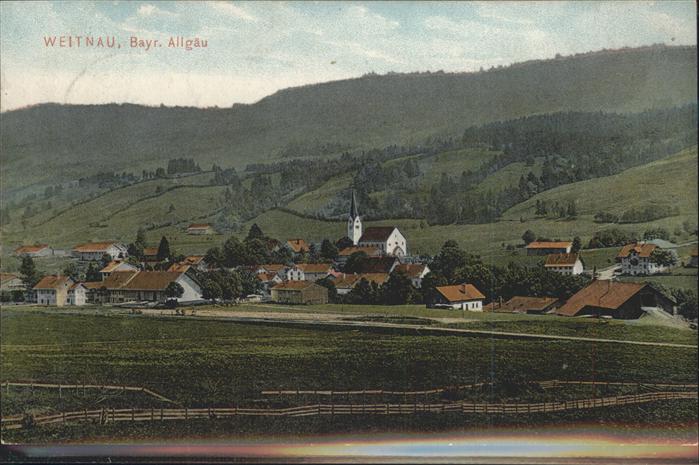 Weitnau Ortsansicht mit Kirche