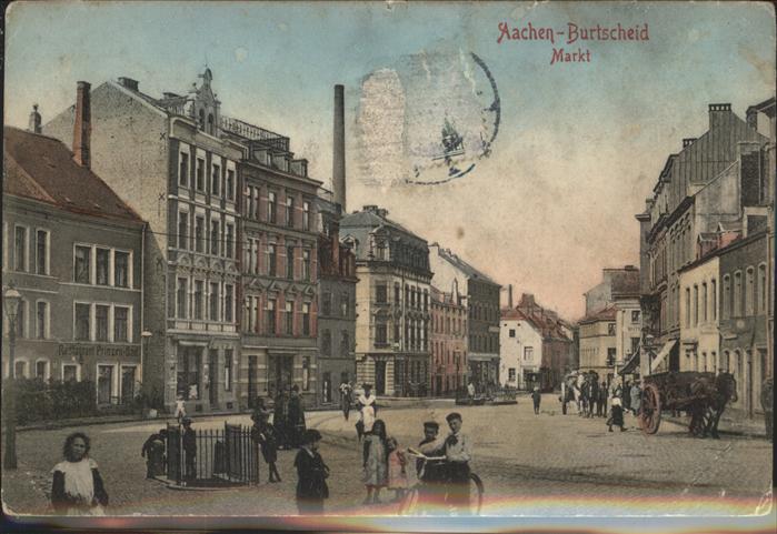 Burtscheid Aachen Markt Pferdefuhrwerk