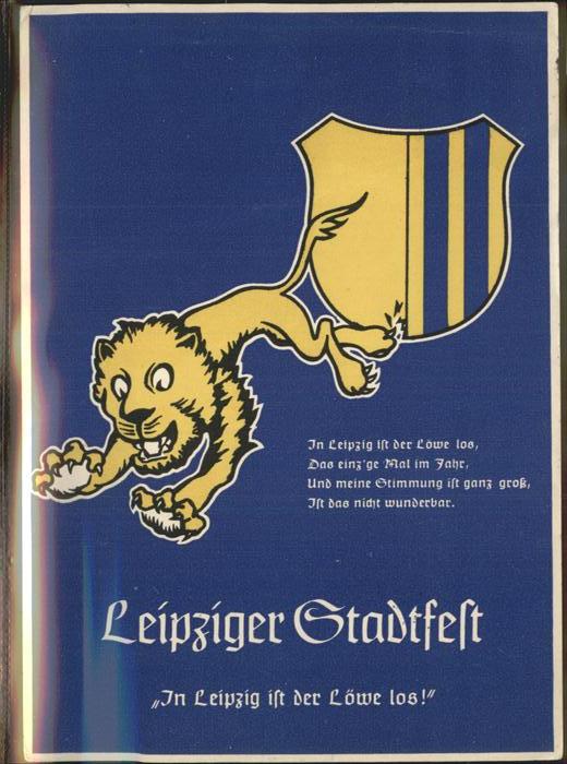 Leipzig Leipziger Stadtfest Löwe Gedicht