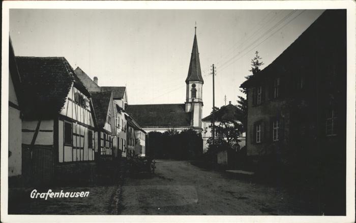 Grafenhausen Schwarzwald Partie an der Kirche