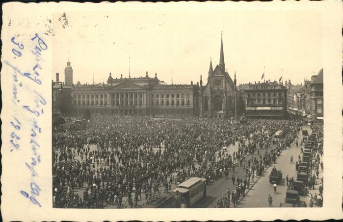 LEIPZIG Sachsen Augustusplatz Kundgebung
