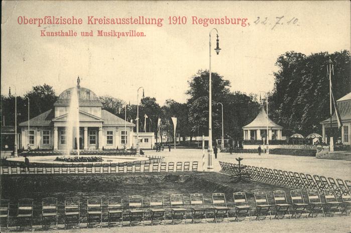 REGENSBURG Bayern Oberpfaelzische Kreisausstellung Kunsthalle Musikpavillon Spri