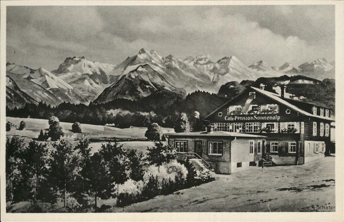 Sonthofen Oberallgaeu Moorbad Pension Sonnenalp Allgaeuer Alpen