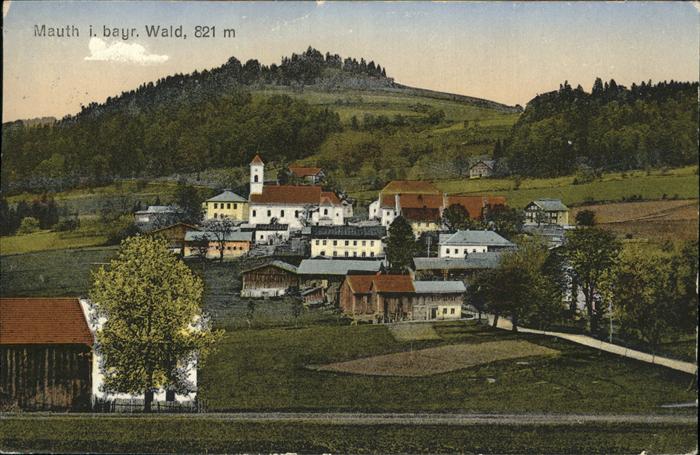 Mauth Niederbayern Ortsansicht mit Kirche