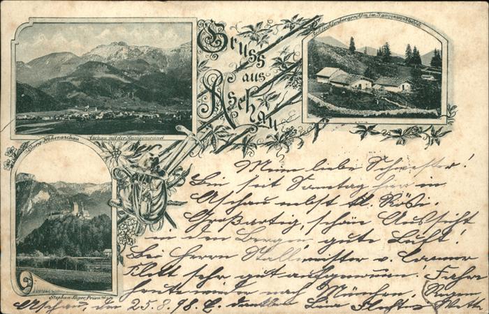 Aschau Chiemgau Panorama mit Kampenwand Chiemgauer Alpe