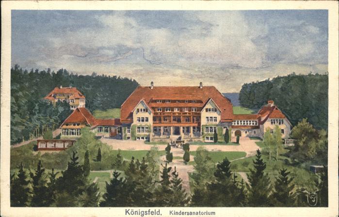 Koenigsfeld Schwarzwald Kindersanatorium Kuenstlerkarte