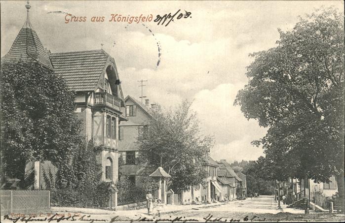 Koenigsfeld Schwarzwald Strassenpartie