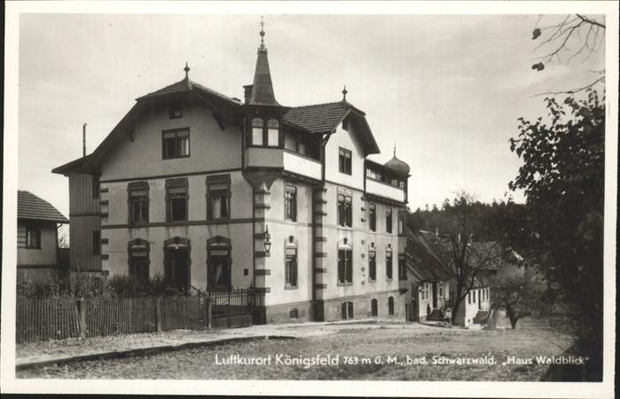 Koenigsfeld Schwarzwald Haus Waldblick
